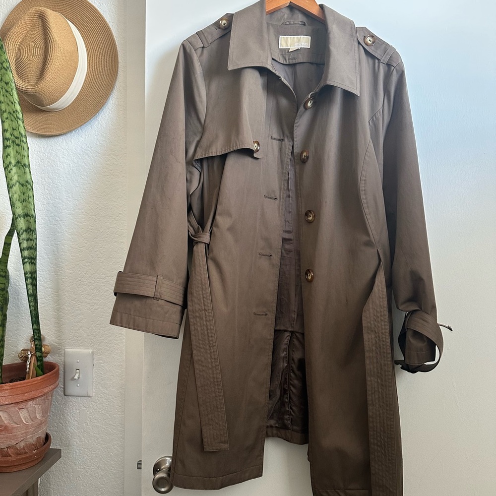 Michael Kors Brown Trench Coat